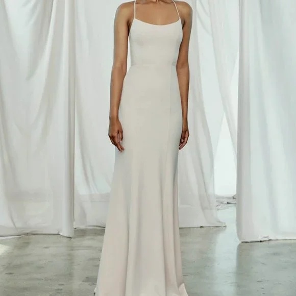 Amsale Dresses | Amsale Bridesmaid Dress Taryn | Color: Silver | Size: 12 | Kcollins1039's Closet